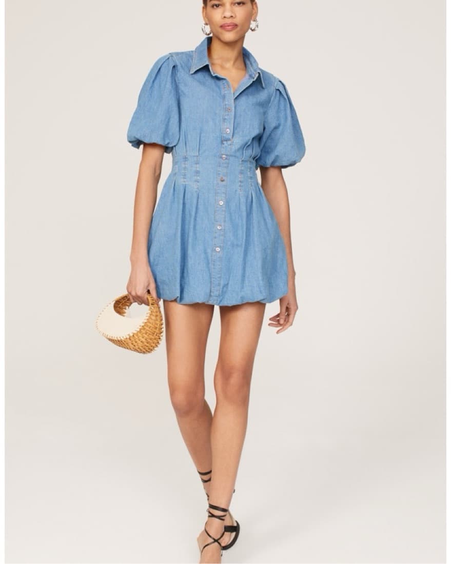 SIMKHAI Ciara Denim Dress - Image 1