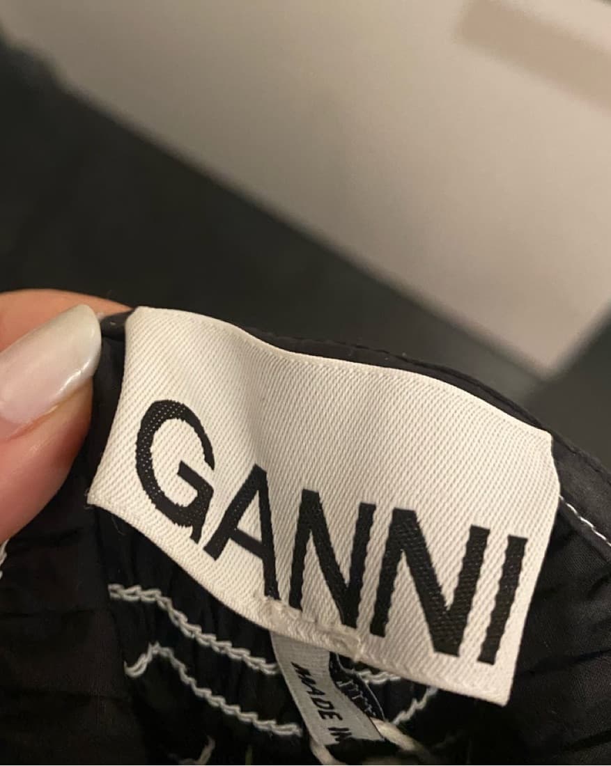 Ganni Shirred cotton-poplin midi dress - Image 3
