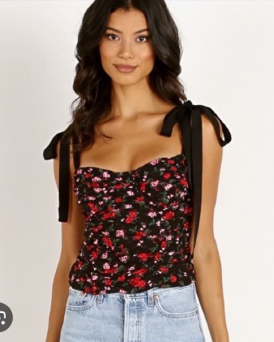 For Love & Lemons Tainted Top In Floral - Image 1