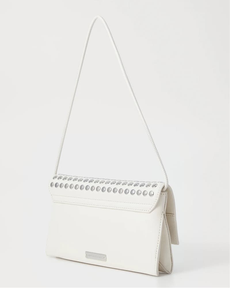 Loeffler Randall White Studded Flap Bag - Image 2