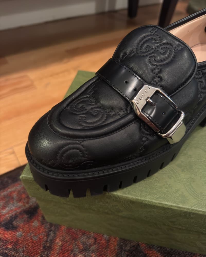 Gucci Lug Sole Loafers - Image 5
