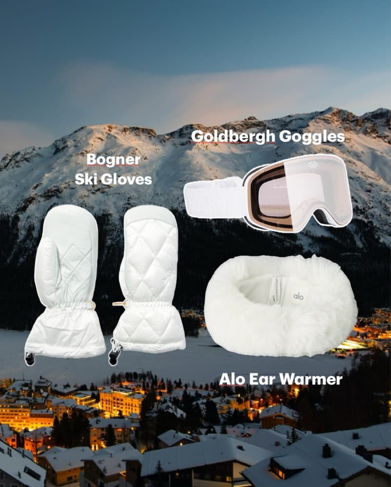 White Accessory Ski bundle - Image 1