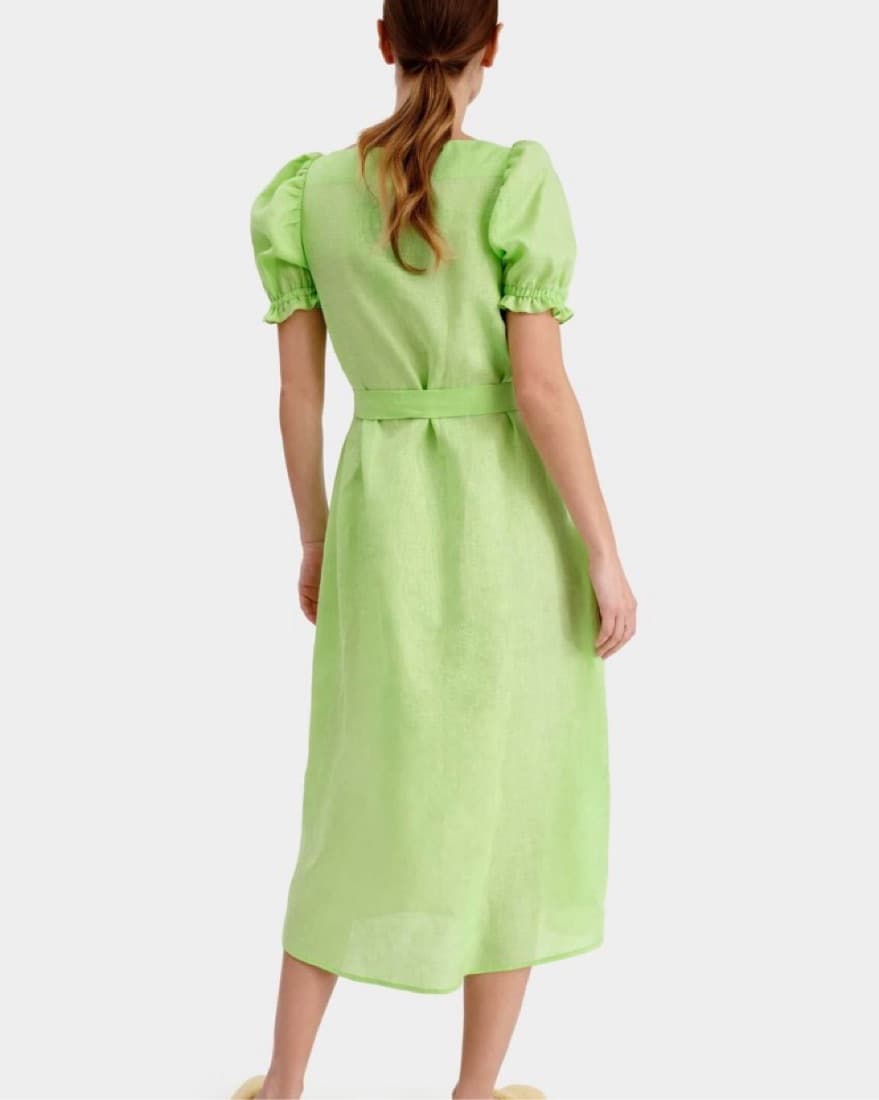  Sleeper Brigitte Midi Linen Dress  - Image 2