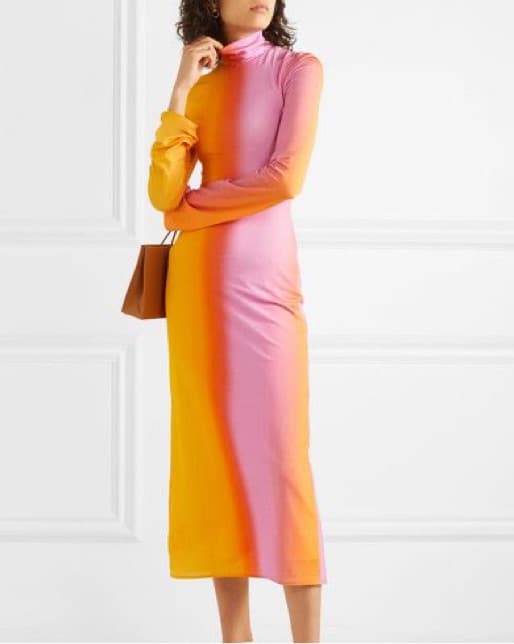 Ellery Tricolor Satin Dress - Image 1