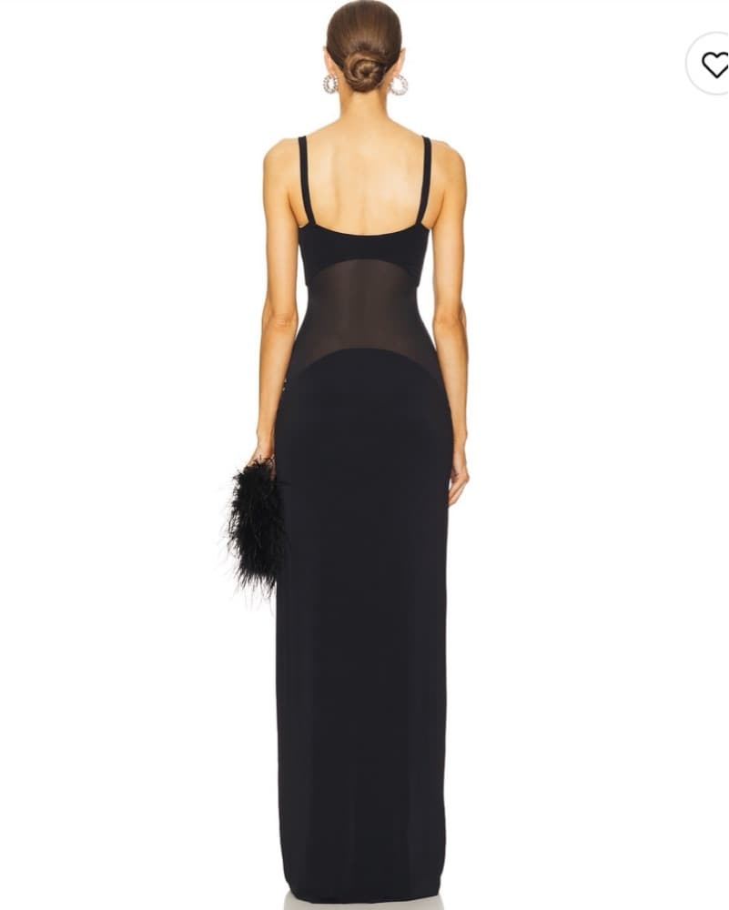 Helsa Sheer Knit Curve Maxi Dress - Image 2