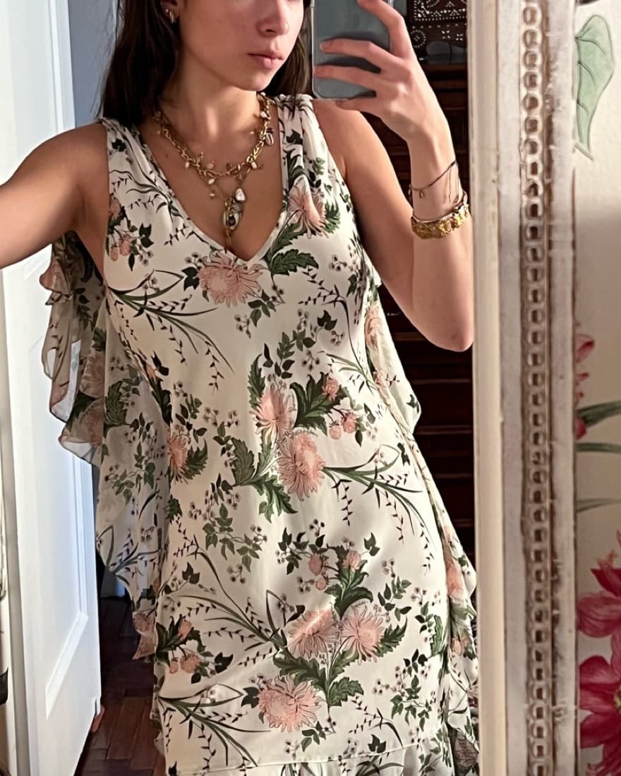 Vintage Max Studio Botanical Dress - Image 1