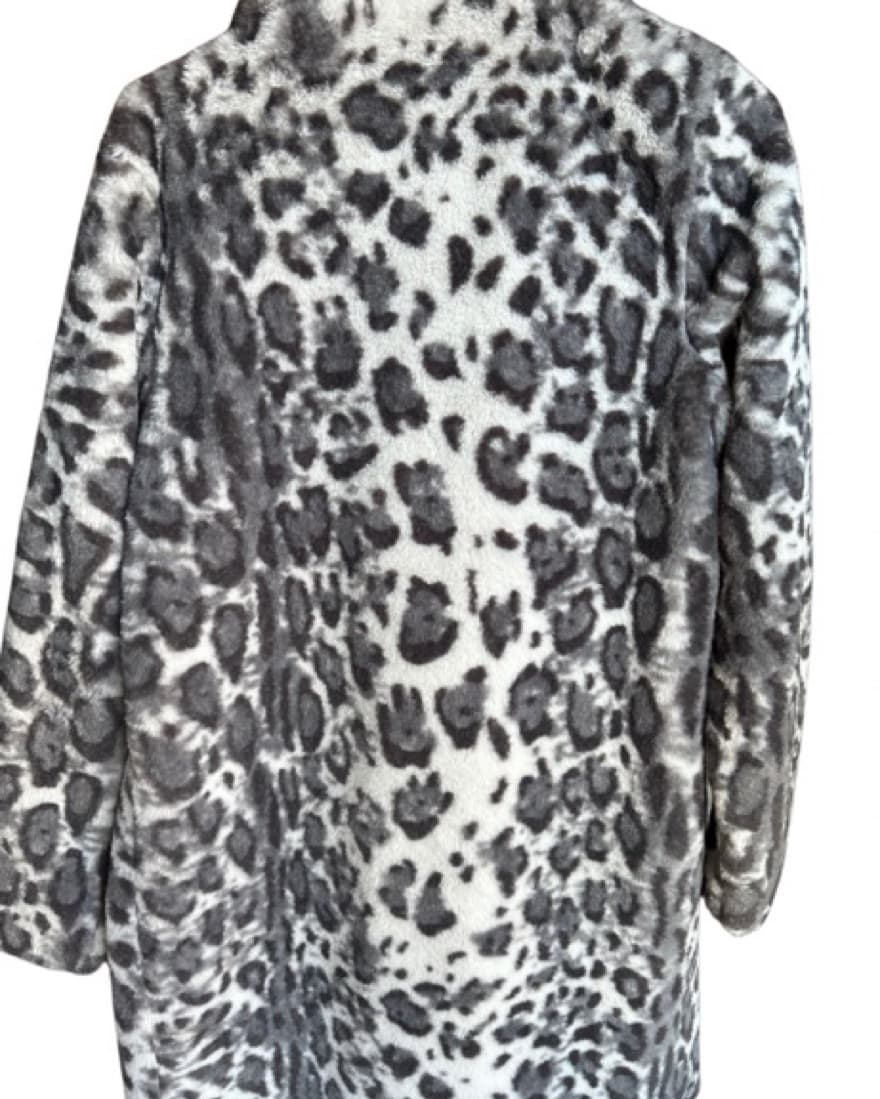 Faux Fur Leopard Coat - Image 2