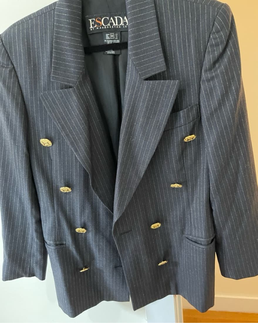 VintageEscada Blazer With Gold Buttons - Image 1