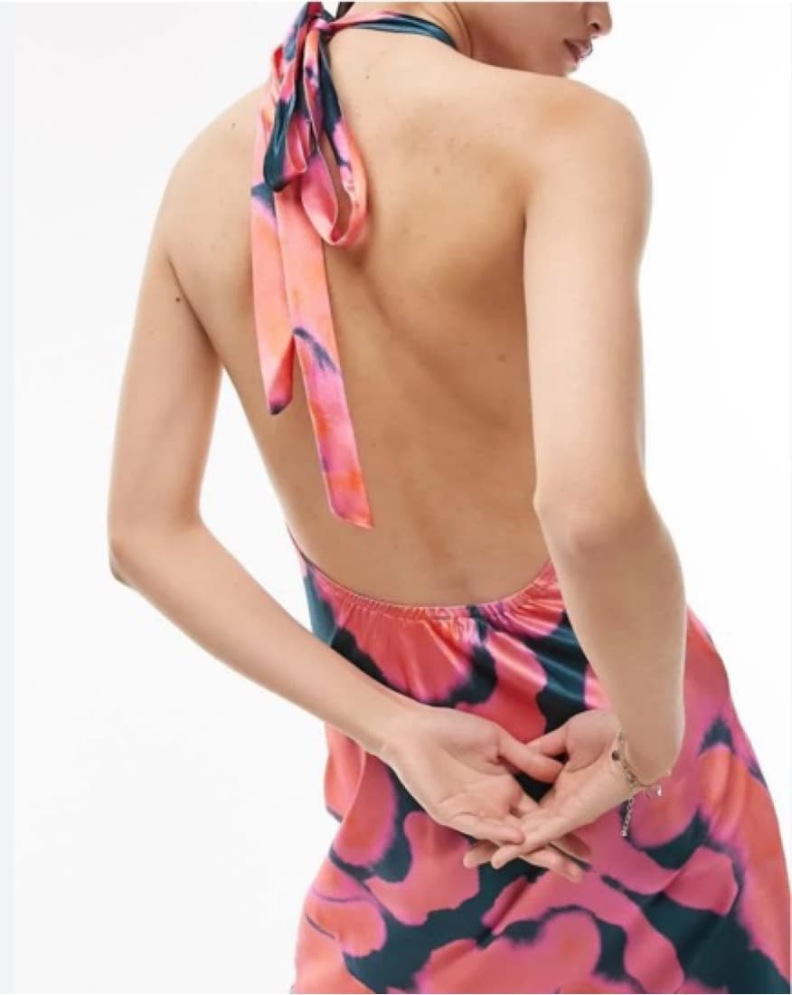 Topshop Halter Print Dress  - Image 3