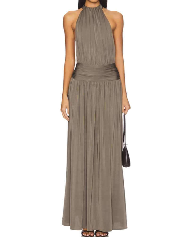Arcina Ori Green Blacktie Maxi Dress - Image 1