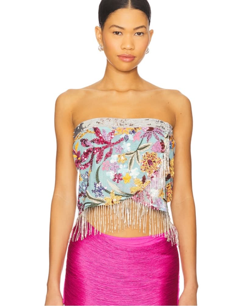 Jaded London Sequin Scarf Top - Image 1