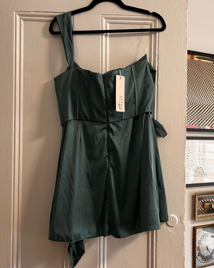 Oh Polly! Teal Mini Dress - Image 4