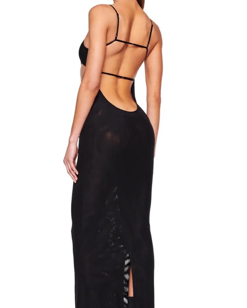 I Am Gia Katiyah Black Cutout Long Dress - Image 3