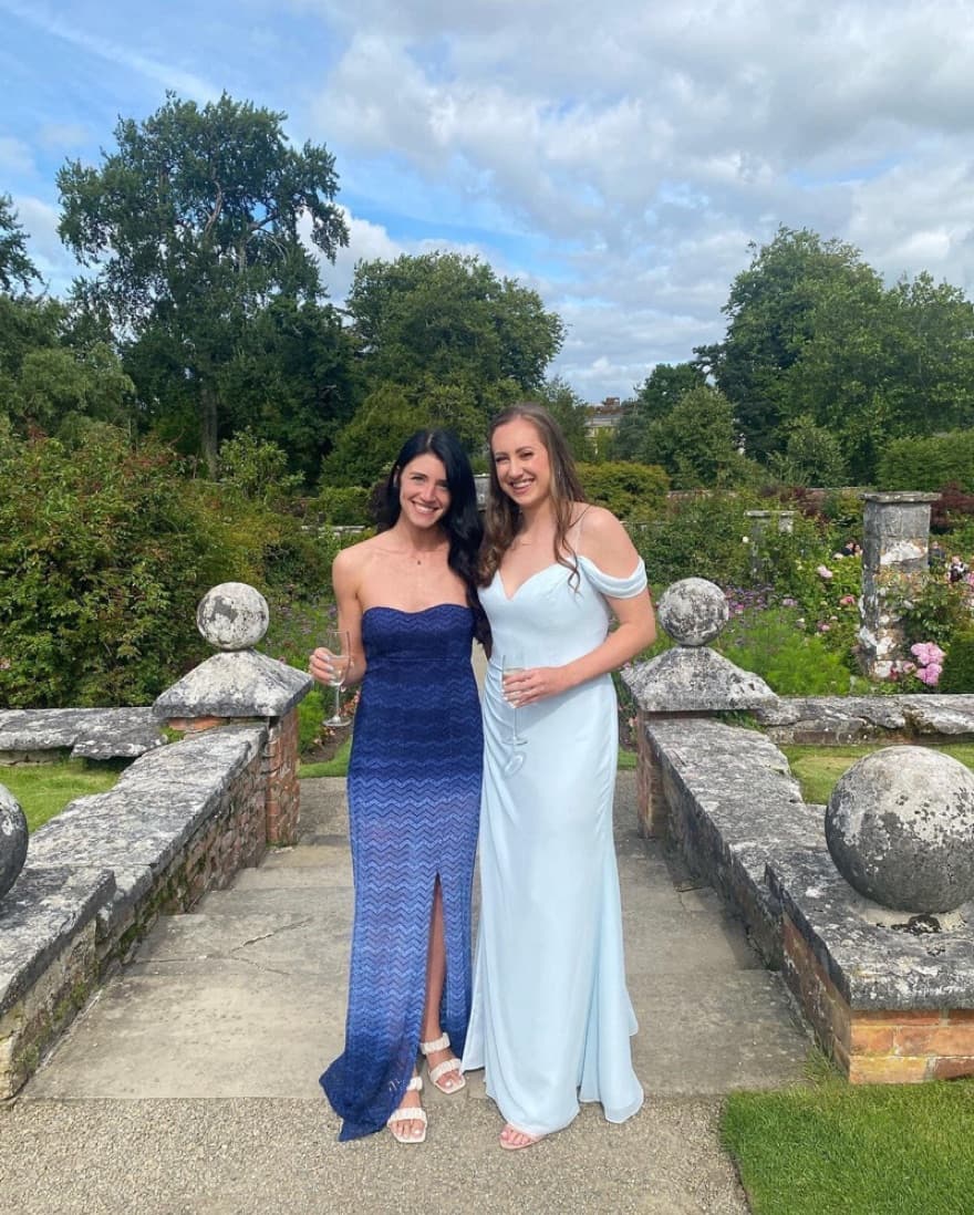 Strapless Blue Gown - Image 3