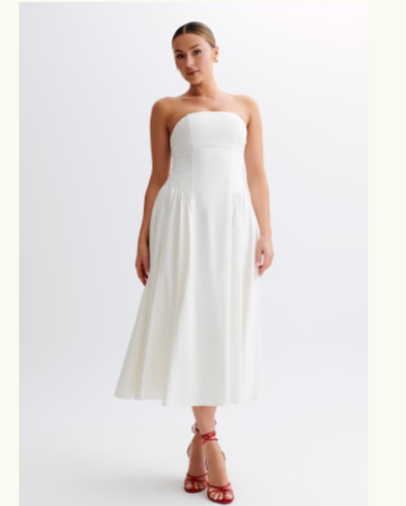 Meshki Carmele Cotton Gathered Midi  - Image 1