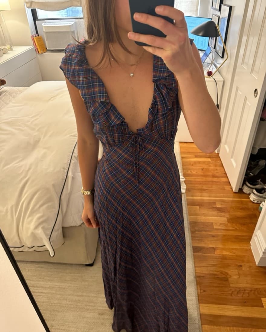 Doen Plaid Dress (S) - Image 2