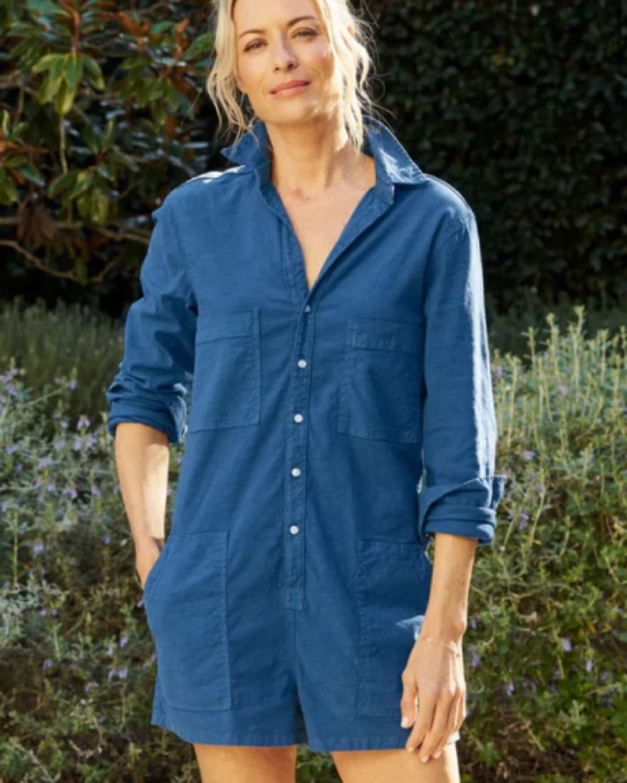 Frank And Eileen Ireland Playsuit Royal - Image 3