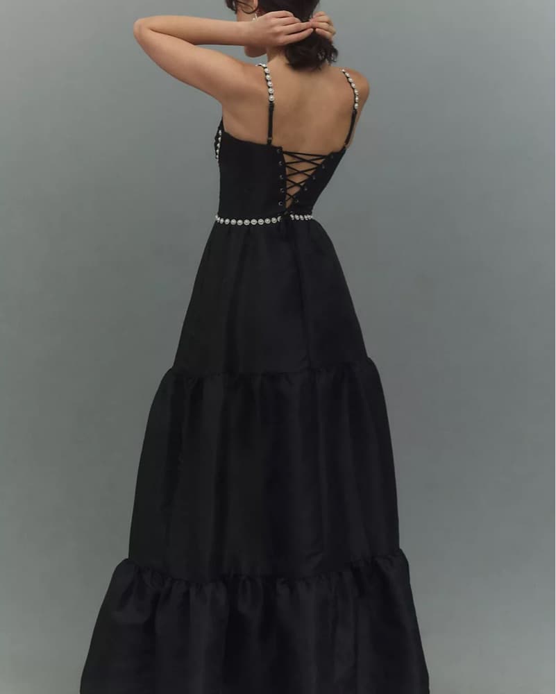 V Chapman Lucetta Gown Black - Image 2
