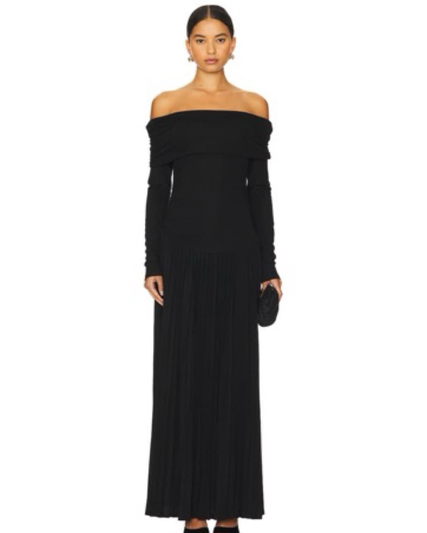 Lioness Black Drop Waist Dress - Image 2