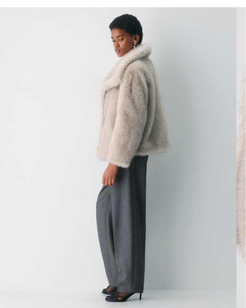 Elegant Faux Fur Jacket Aritzia  - Image 5