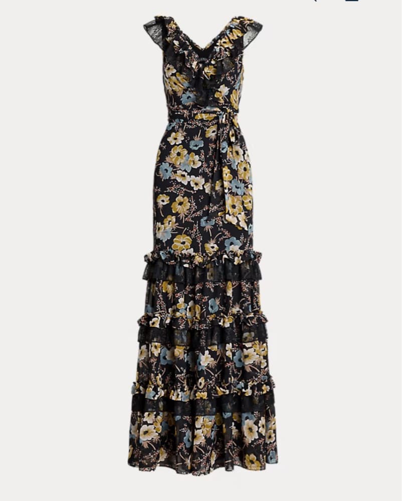 Floral Ruffle Maxi Dress RALPH LAUREN - Image 1