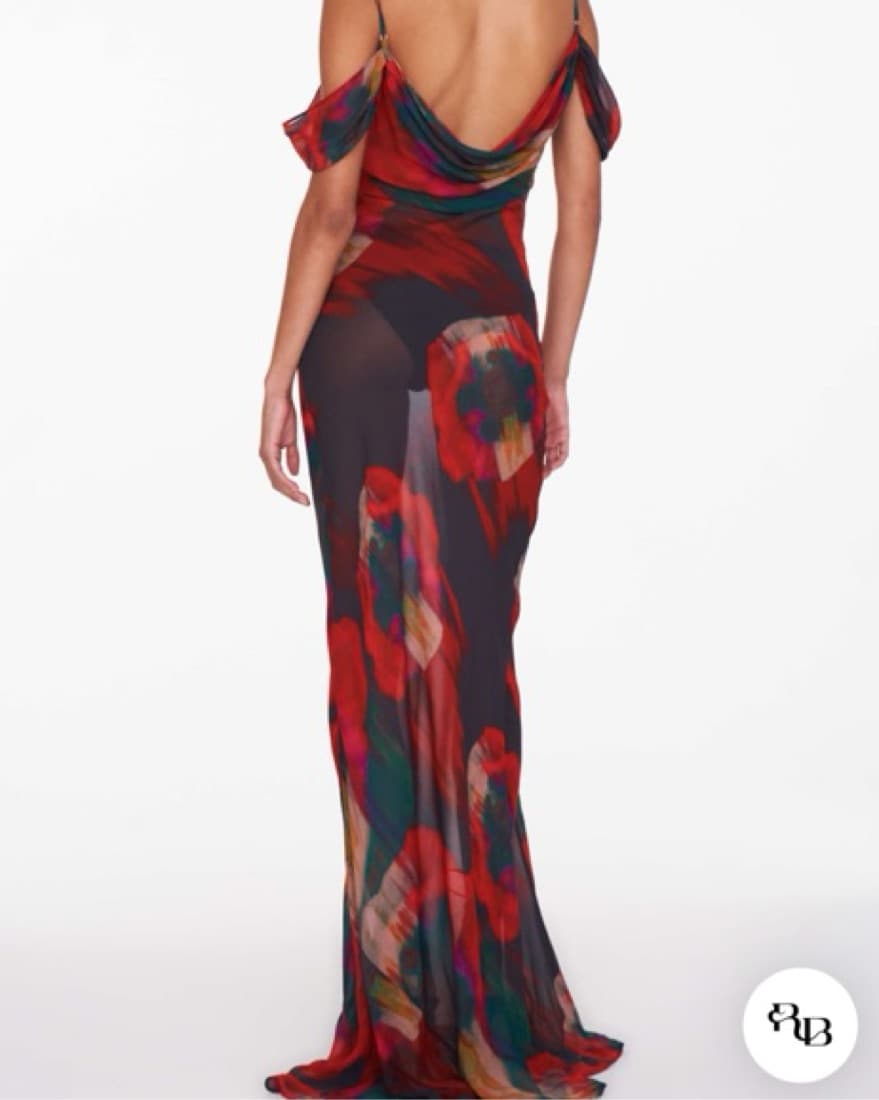 Rat & Boa Off The Shoulder Long Dress - Image 4