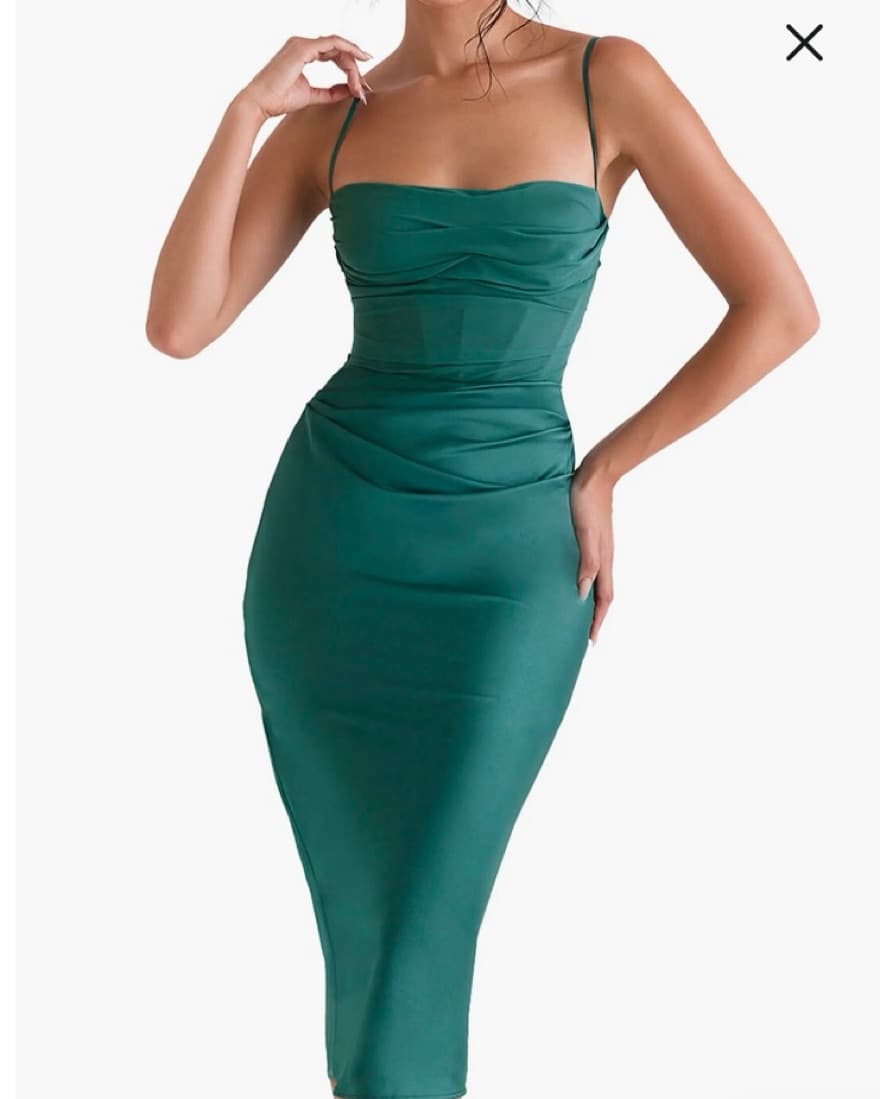 House Of CB Elegant Forest Midi Dress - Image 4