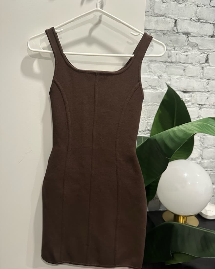 Ariztia Babaton Sculpt Knit Mini Dress - Image 1