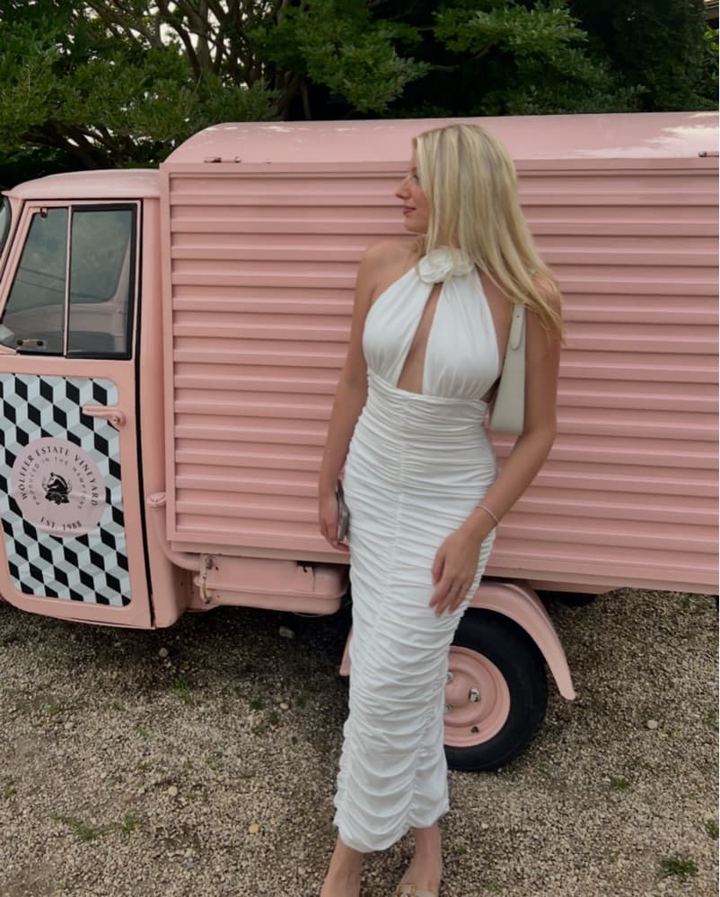 White Flower Dress  - Image 1