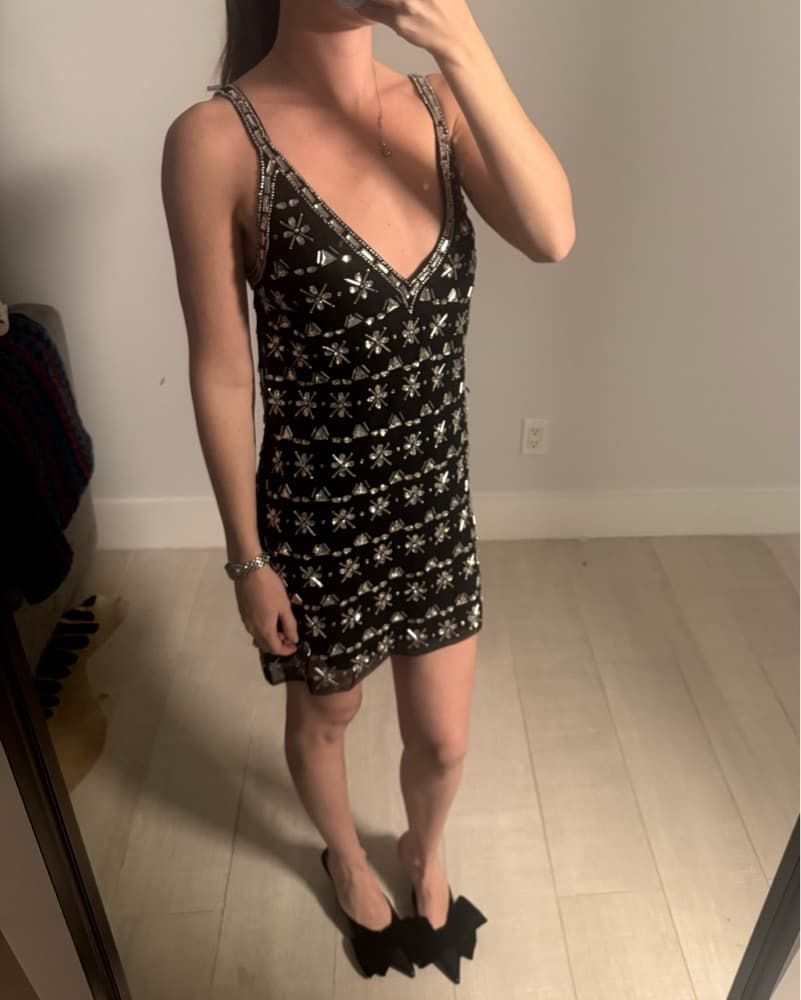 Rhinestone Mini Dress - Image 2