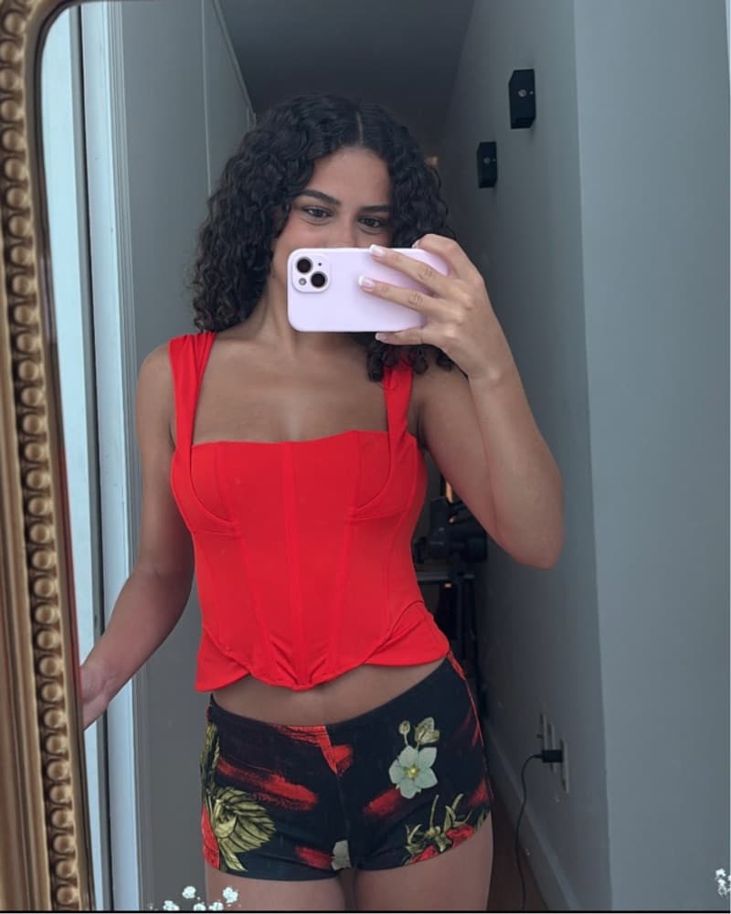 Red Corset Top - Image 1