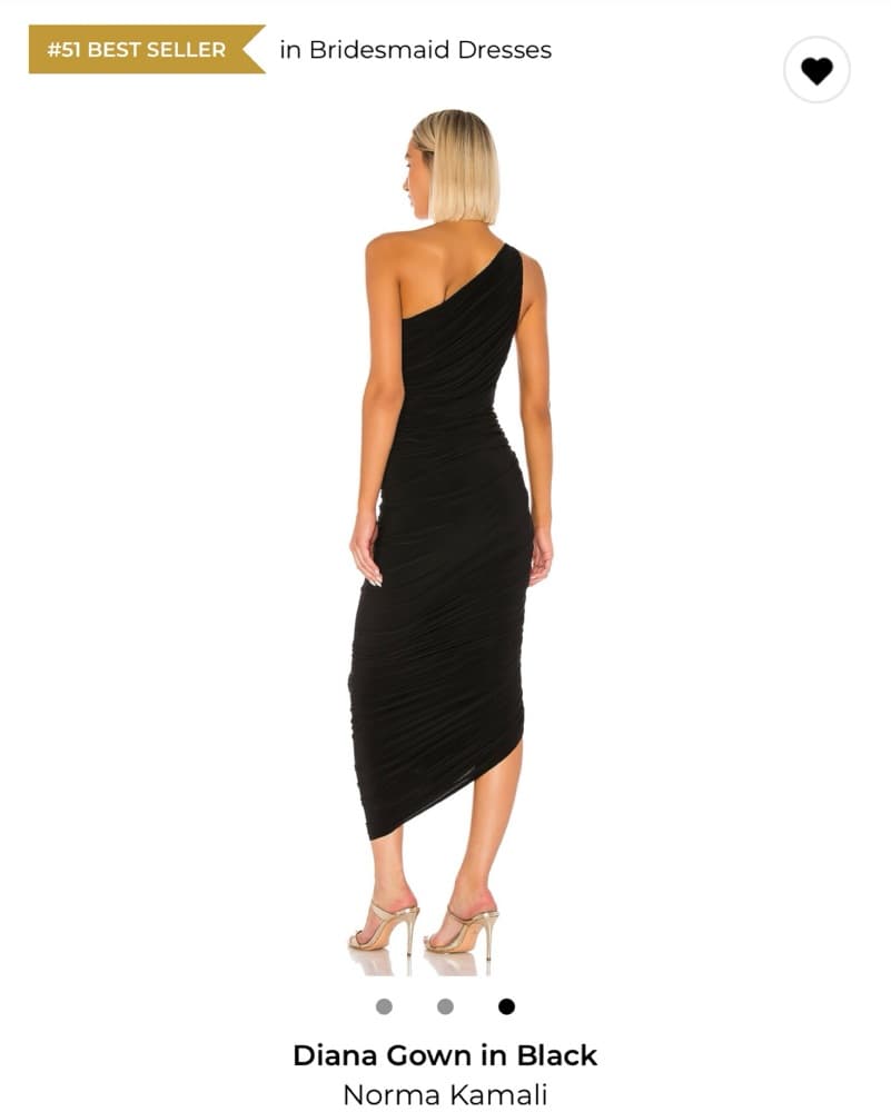 Norma Kamali Black Dress - Image 2