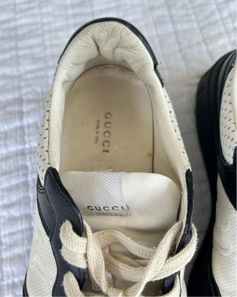 Gucci Leather Sneakers - Image 2
