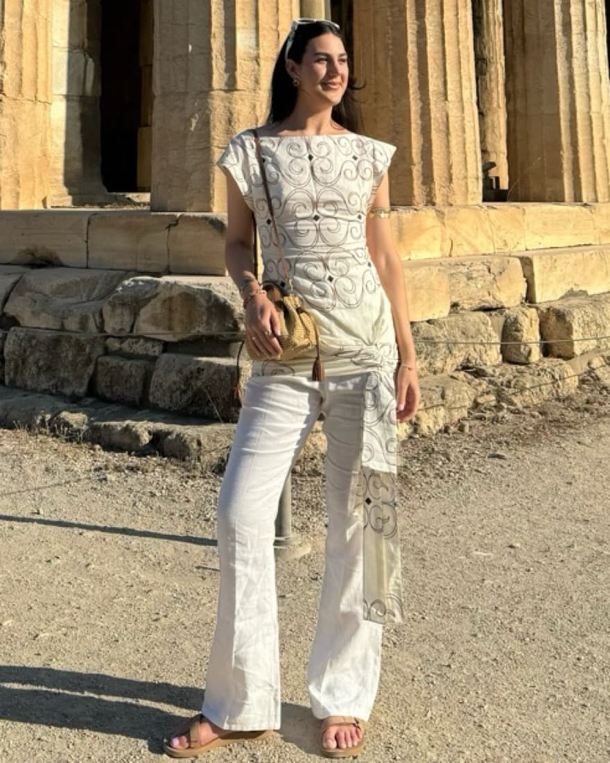Jacquemus | Bateau Neck Dress with Sash - Image 1