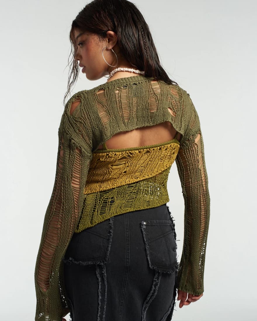 Ragged Priest Ivy Layered Sweater - Image 3