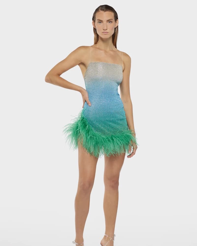 Oséree LUMIÈRE SHADE PLUMAGE MINI DRESS - Image 3