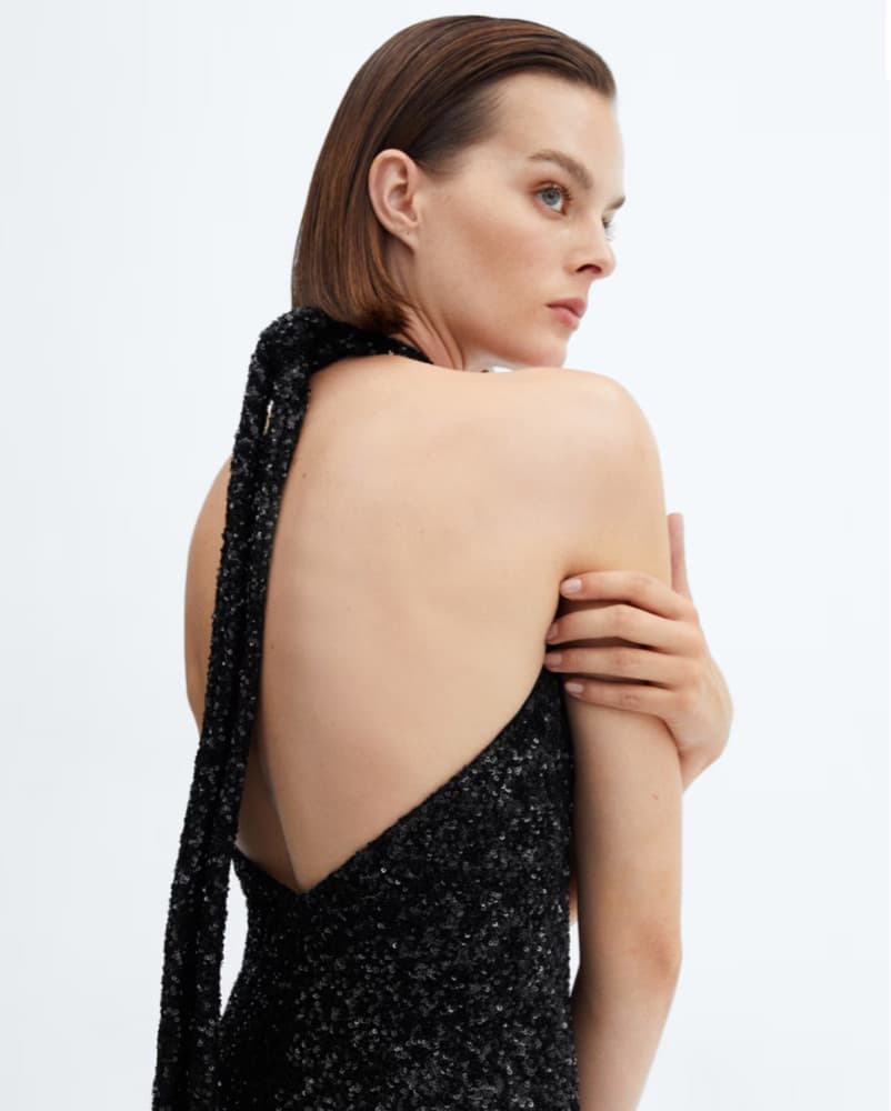 Sparkly Halter Dress - Image 2