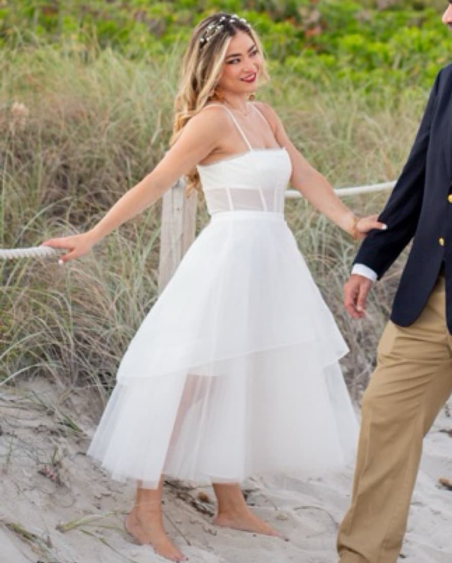  BCBGMAXAZRIACorset Tiered Evening Dress - Image 2