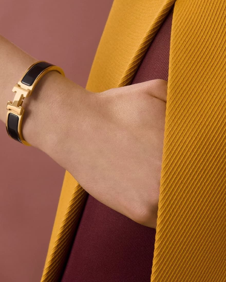 Hermes Black Clic H Bracelet - Image 2