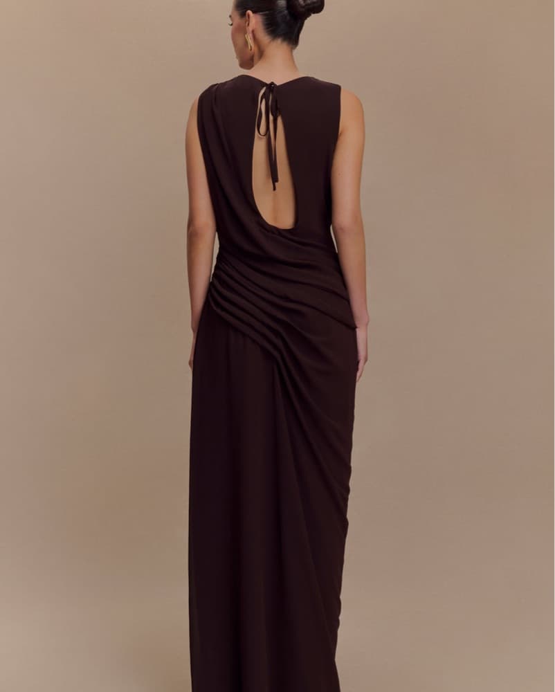 Meshki Brown Dress - Image 2