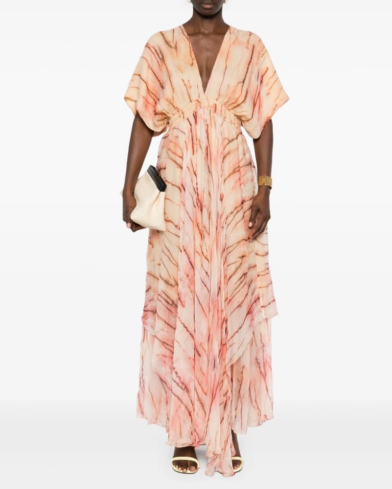 Miss Demoiselles Abstract Maxi Dress - Image 1