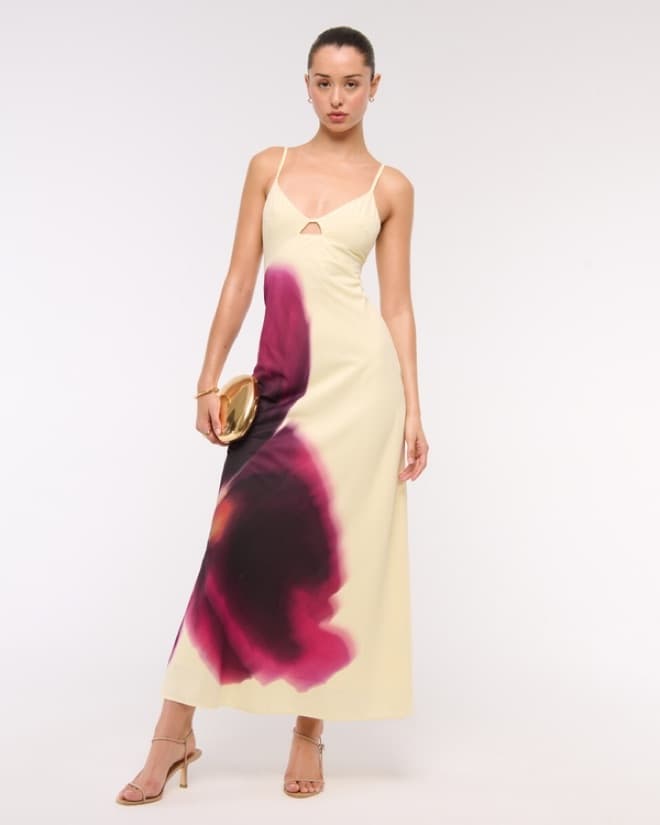 Abercrombie Yellow Flower Dress - Image 1
