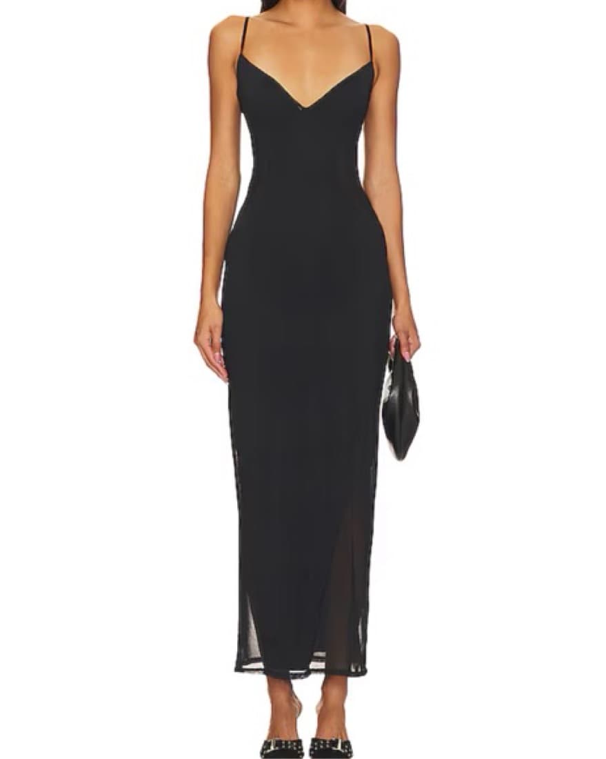 Black AFRM Revolve maxi dress - Image 1