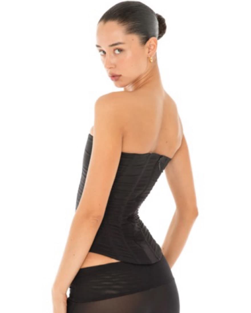 are you am i sunniva corset in black - Image 4