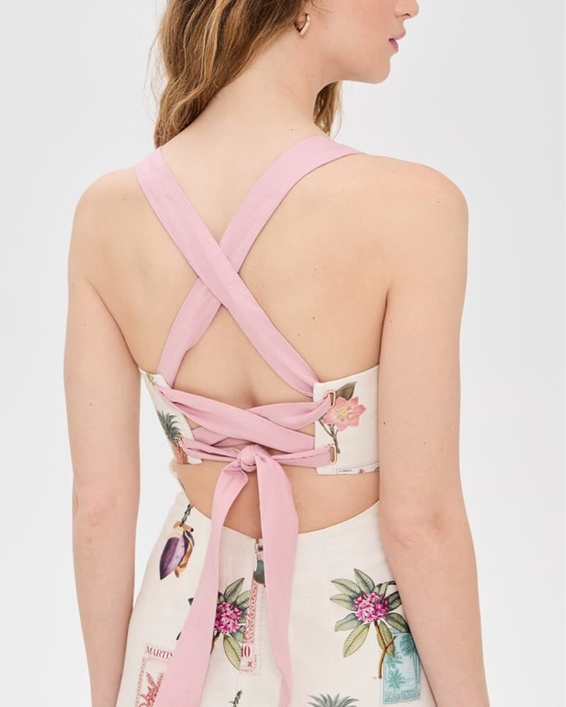 Kivari Tie Back Midi Dress - Image 4