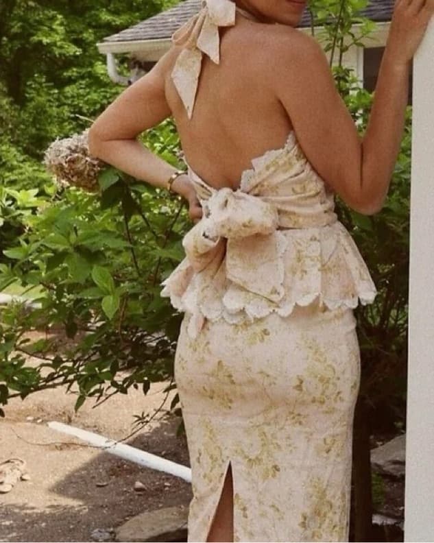 V. Chapman Daisy Halter Midi Dress - Image 6