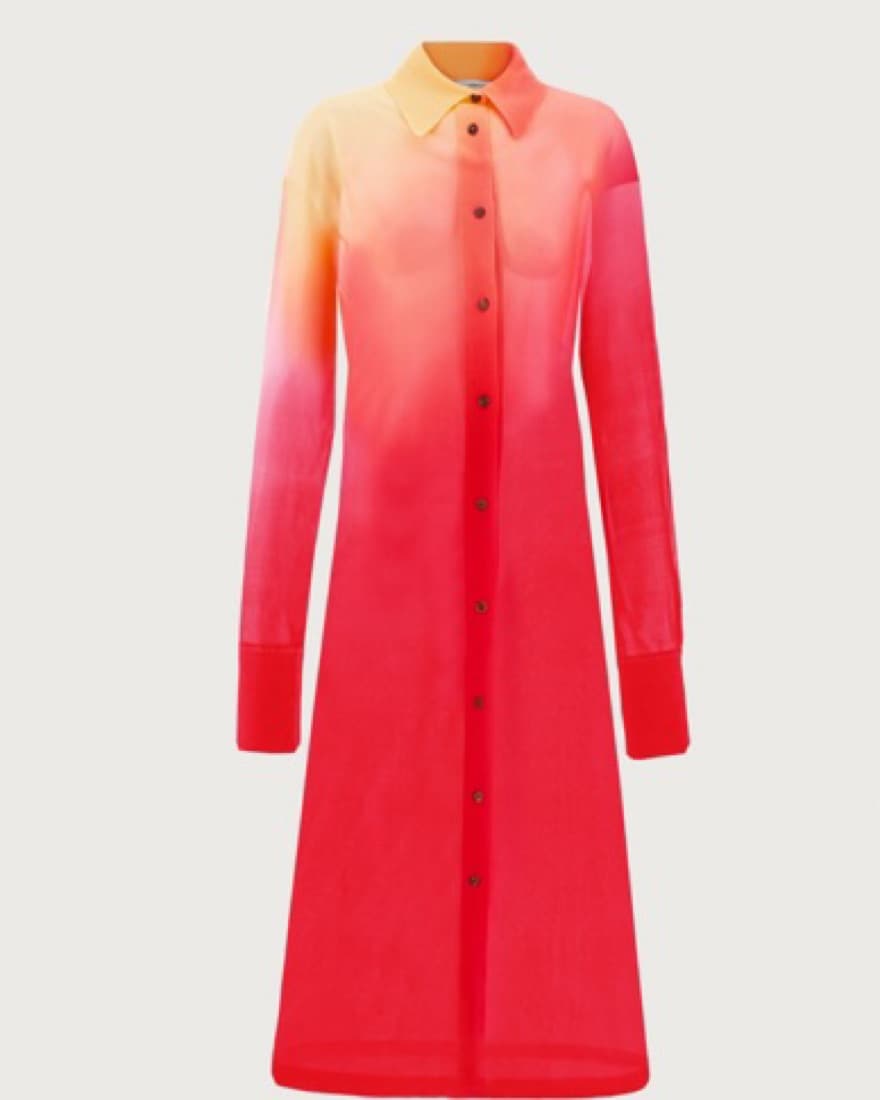 Ferragamo long button-down shirt dress - Image 1