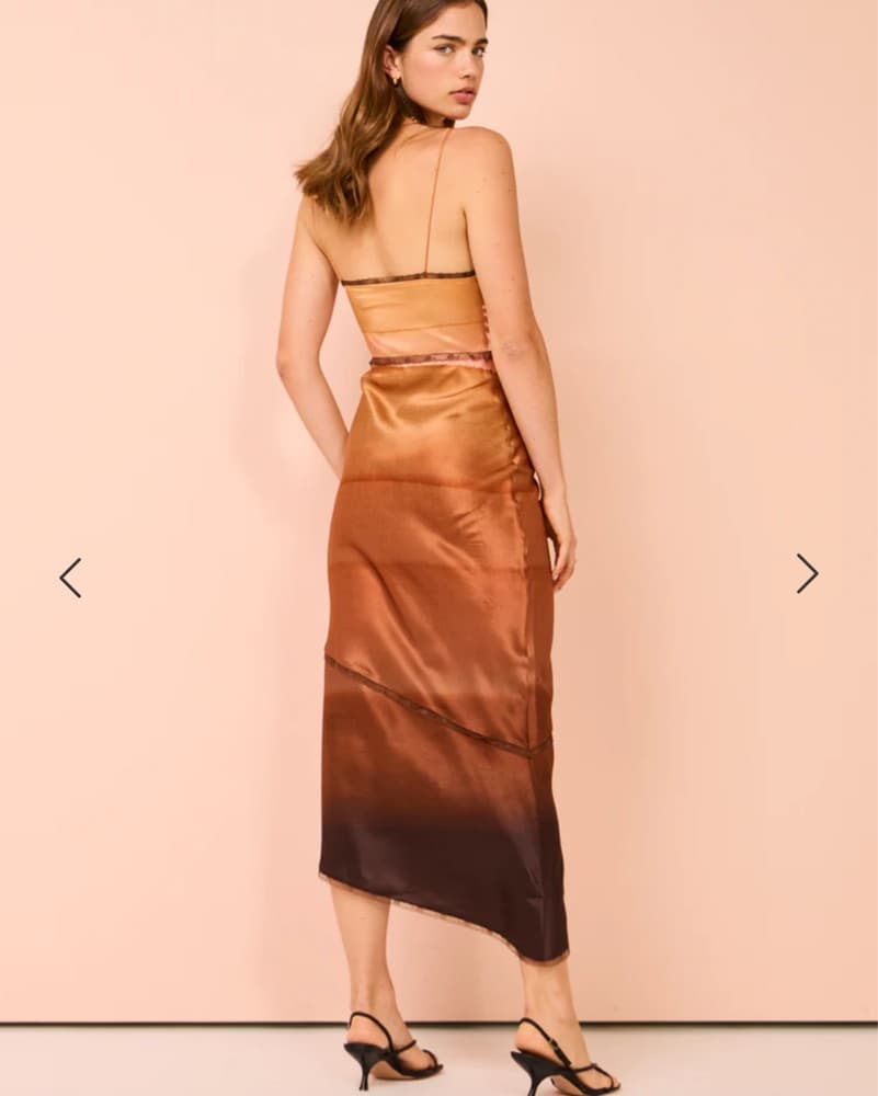 SIR Satin Midi Dress - Image 3