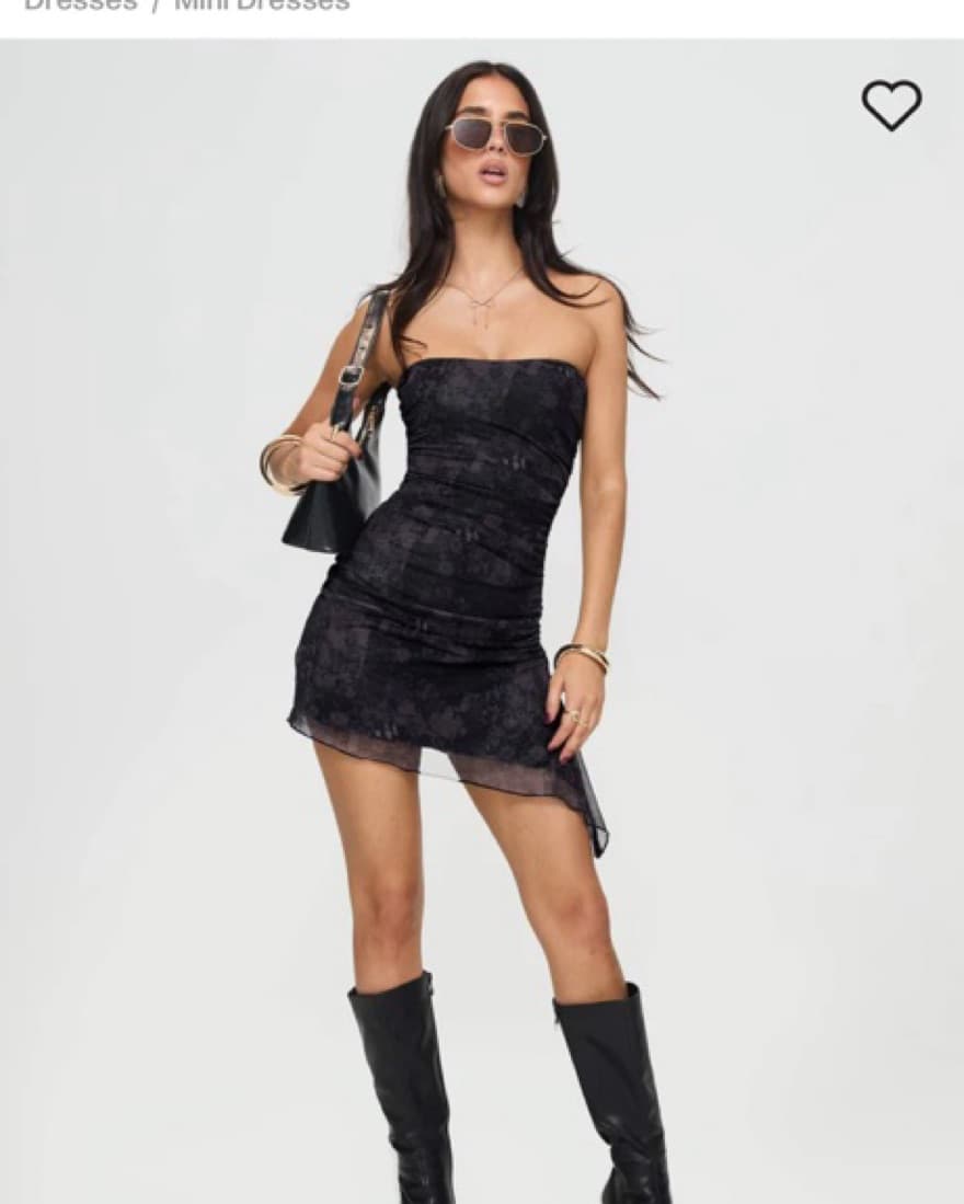 Donelli Mini Dress Black Tapestry - Image 1