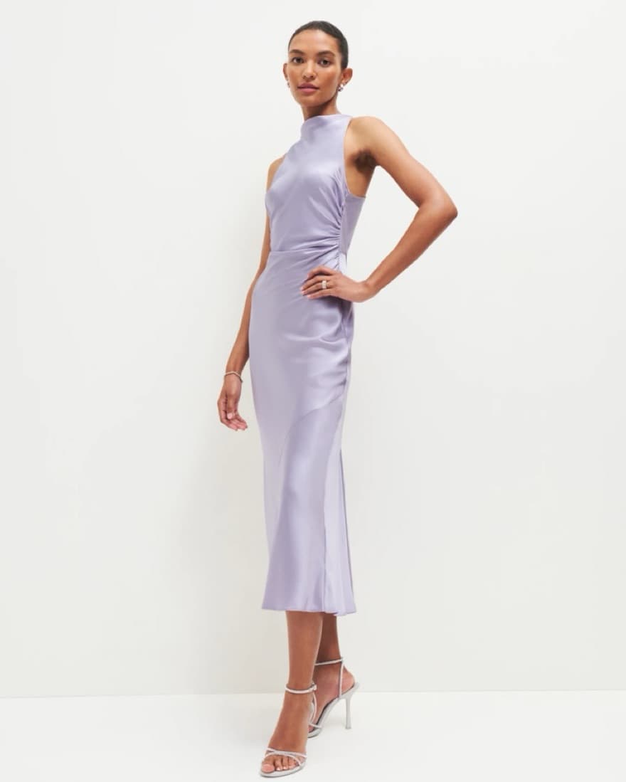 NWT Reformation Silk Cassette Dress  - Image 4